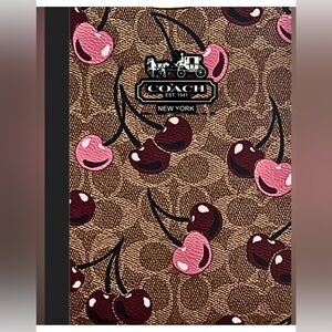 Chic Cherry Pattern Wallet in Pink and Brown